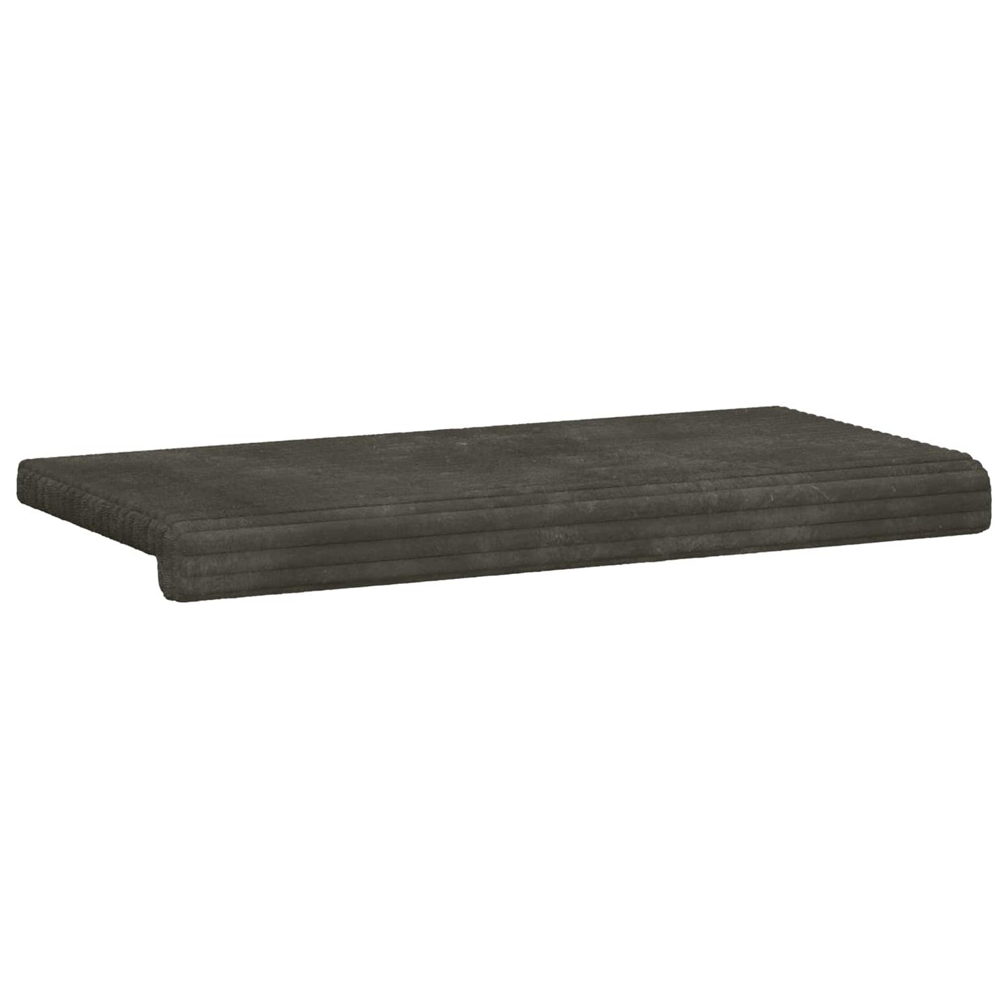 Bankkussen Pluche Corduroy Antraciet Diepte 35 cm