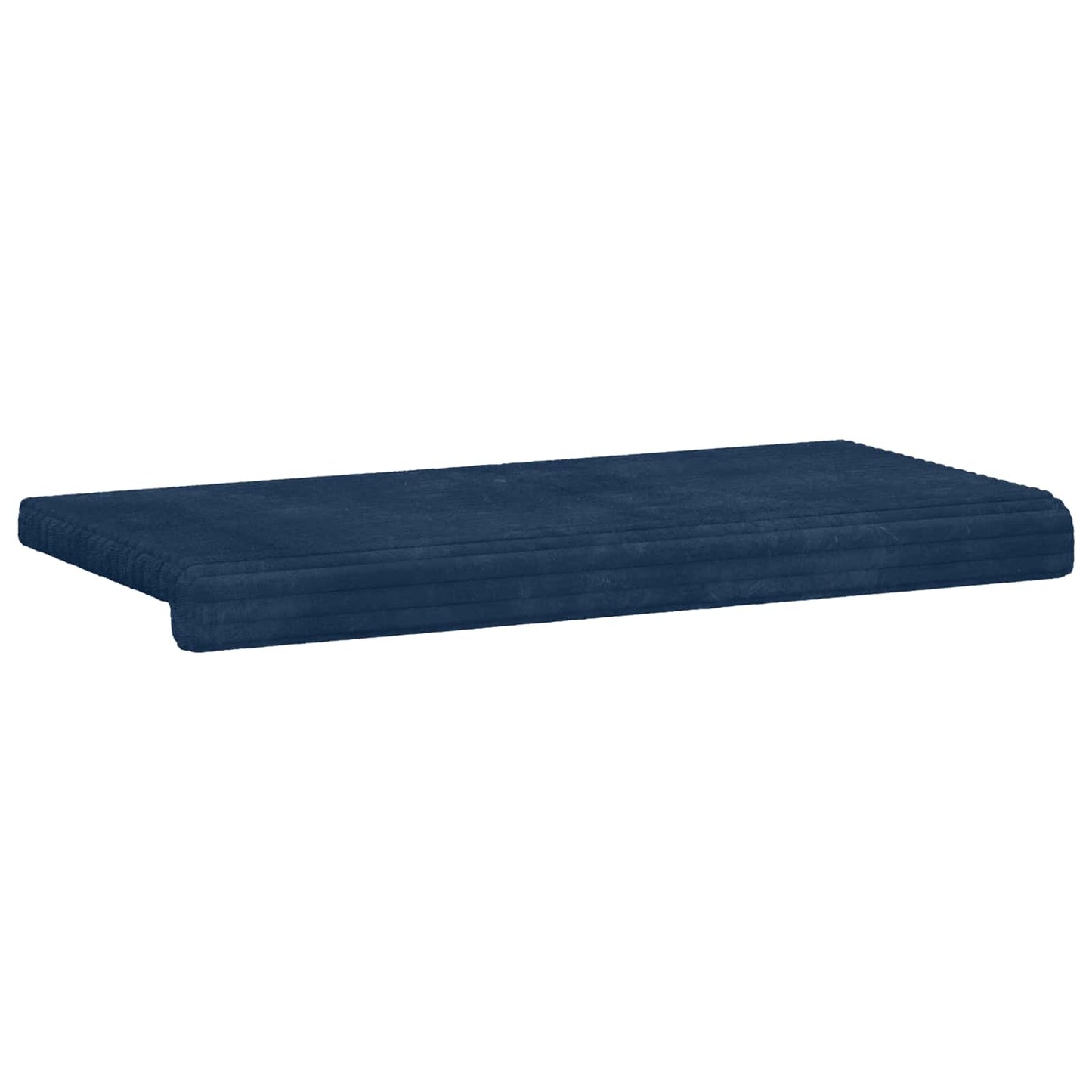 Bankkussen Pluche Corduroy Marineblauw Diepte 35 cm