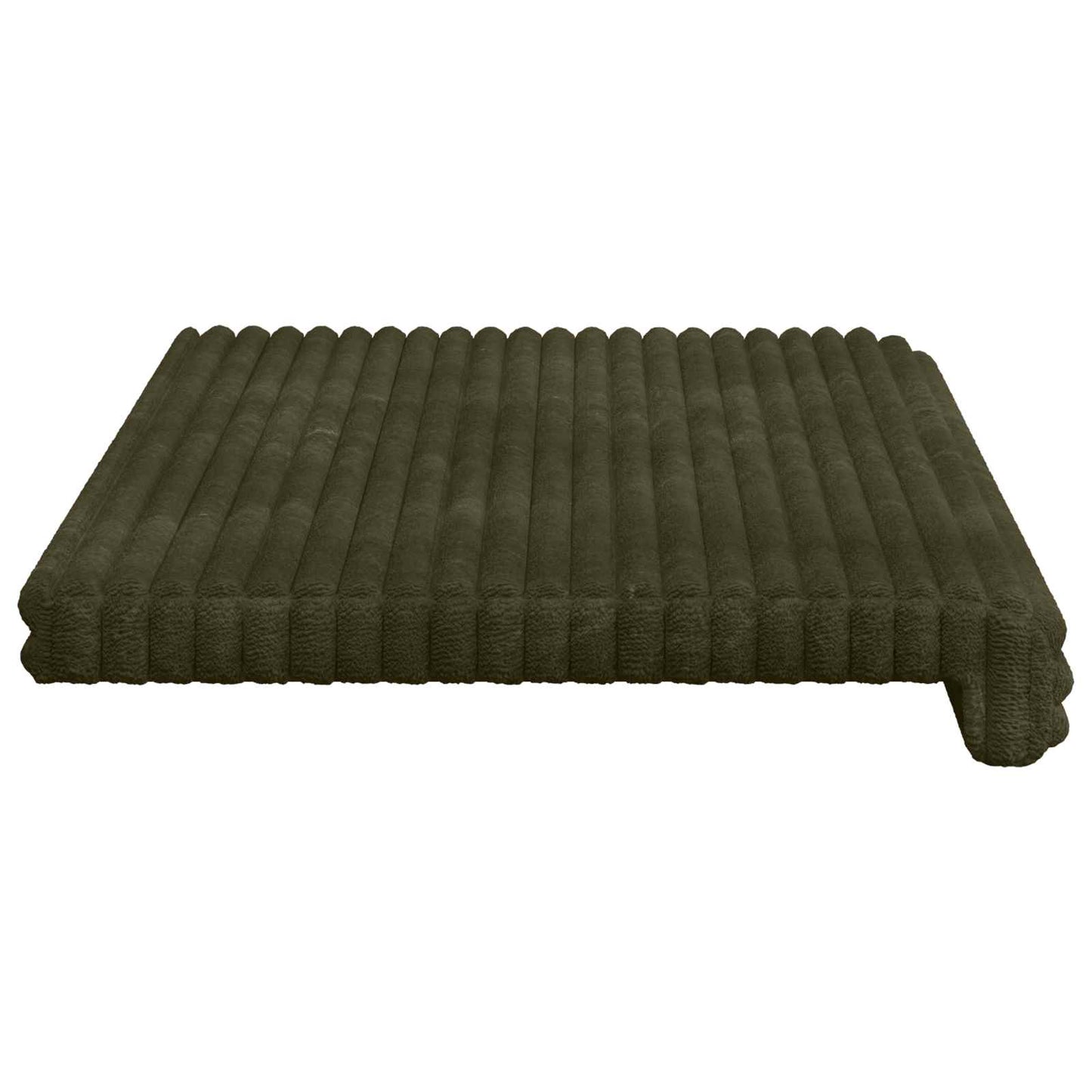 Bankkussen Pluche Corduroy Groen Diepte 35 cm