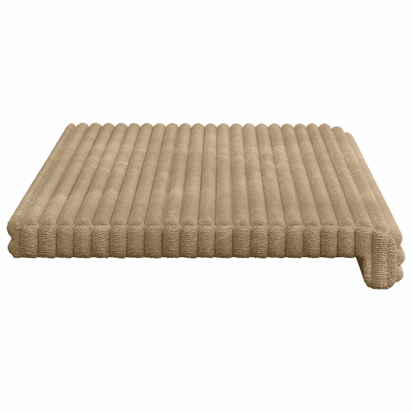 Bankkussen Pluche Corduroy Taupe Diepte 35 cm