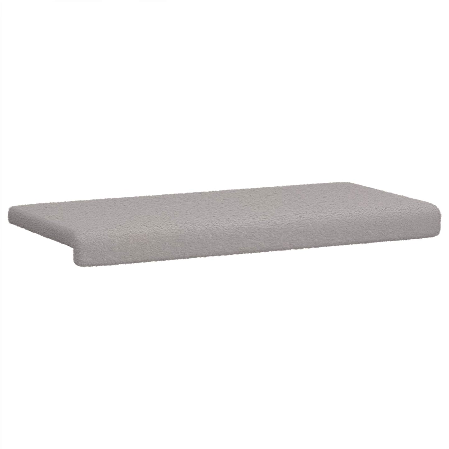 Bankkussen Sherpa Stof Lichtgrijs Diepte 35 cm