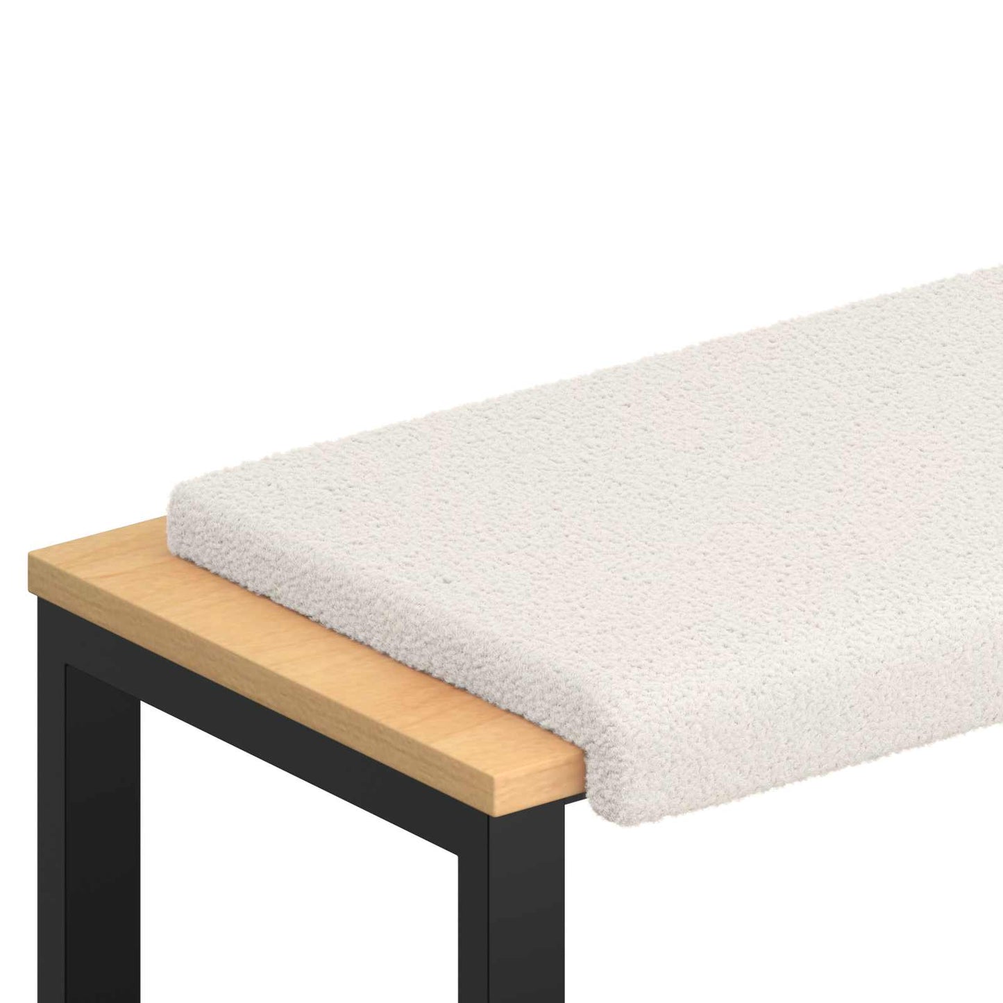 Bankkussen Sherpa Stof Crèmekleurig Diepte 35 cm