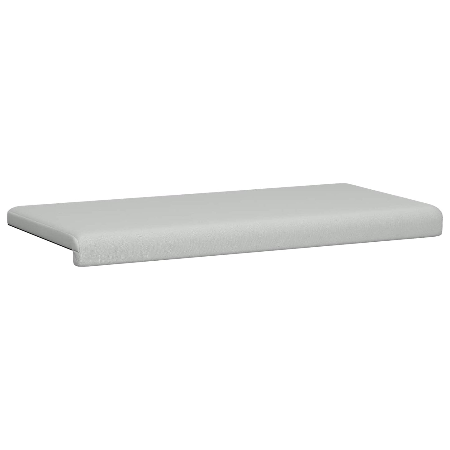 Bankkussen Textured Velvet Lichtgrijs Diepte 35 cm