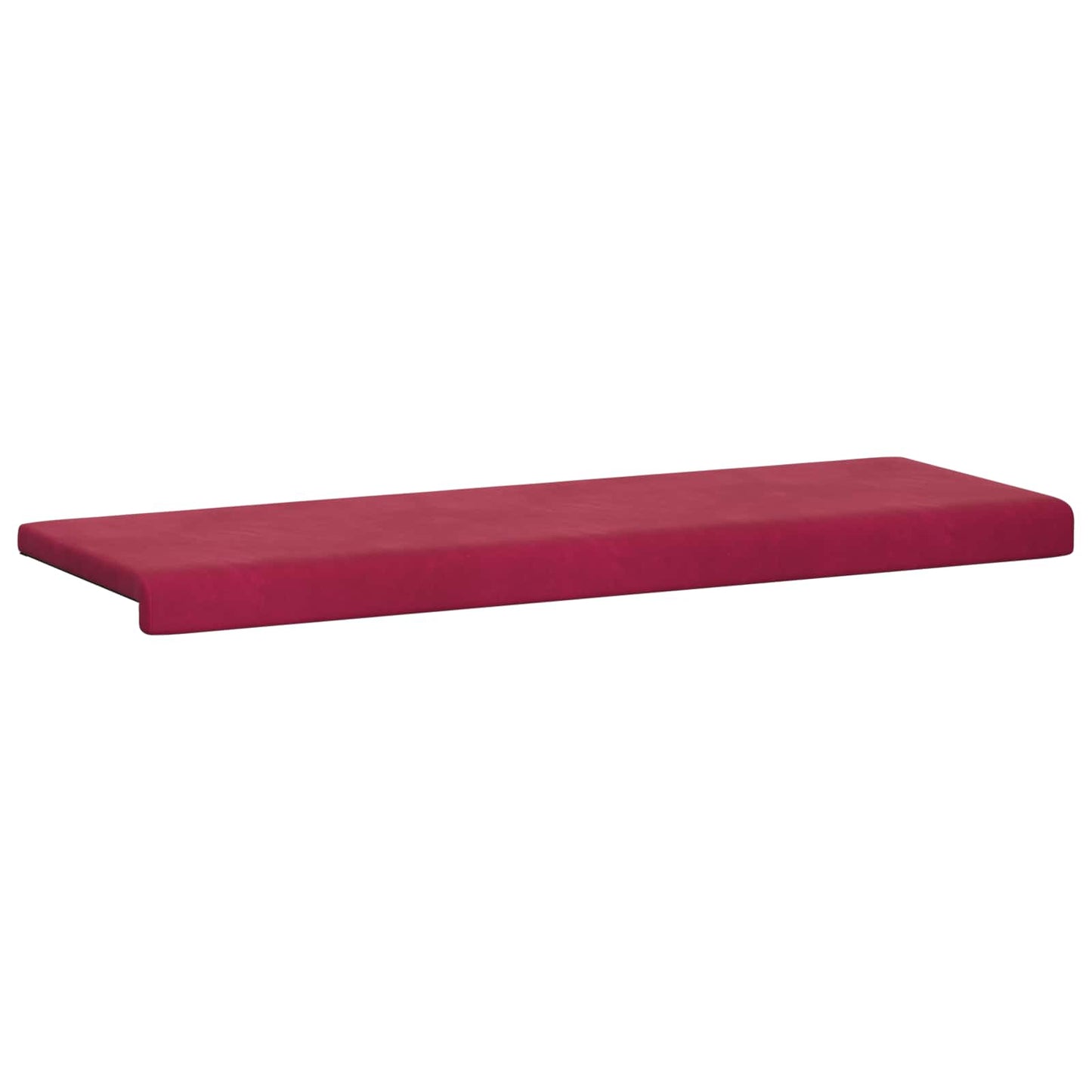 Bankkussen fluweel Wijnrood Diepte 35 cm