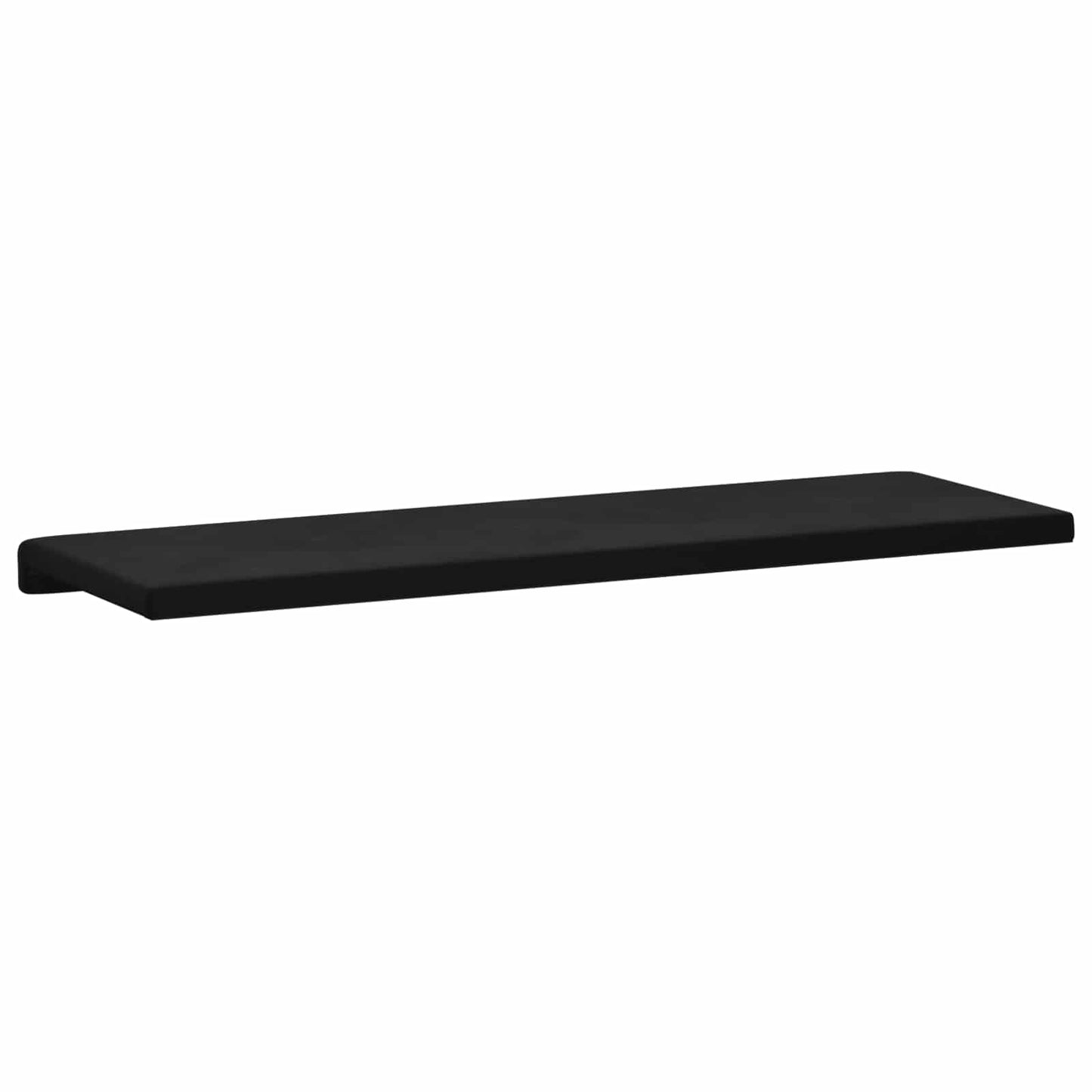 Bankkussen fluweel Zwart Diepte 35 cm