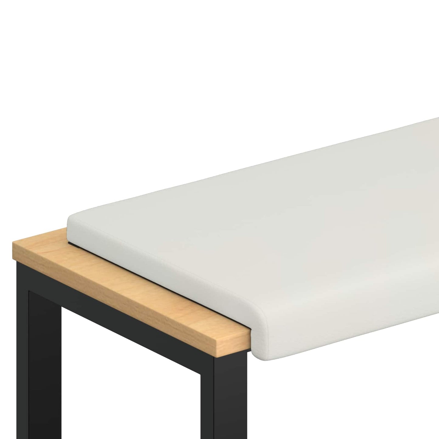 Bankkussen Kunstleer Wit Diepte 35 cm