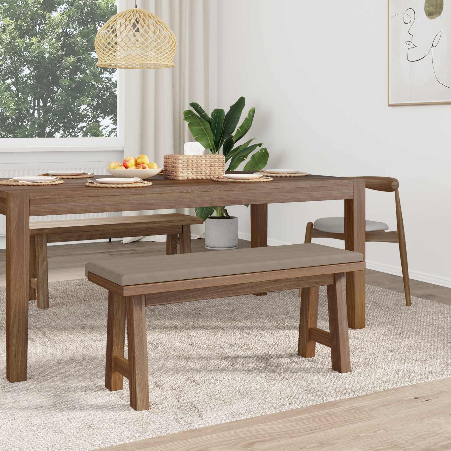 Bankkussen Microvezel Taupe Diepte 35 cm