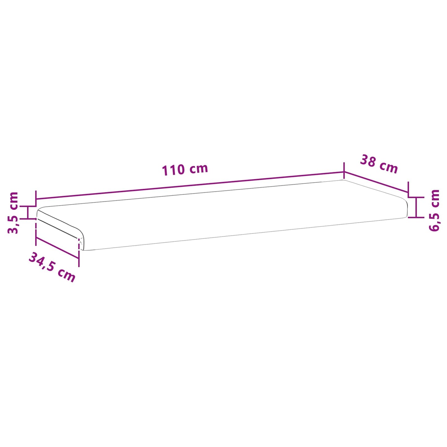 Bankkussen Microvezel Lichtgrijs Diepte 35 cm