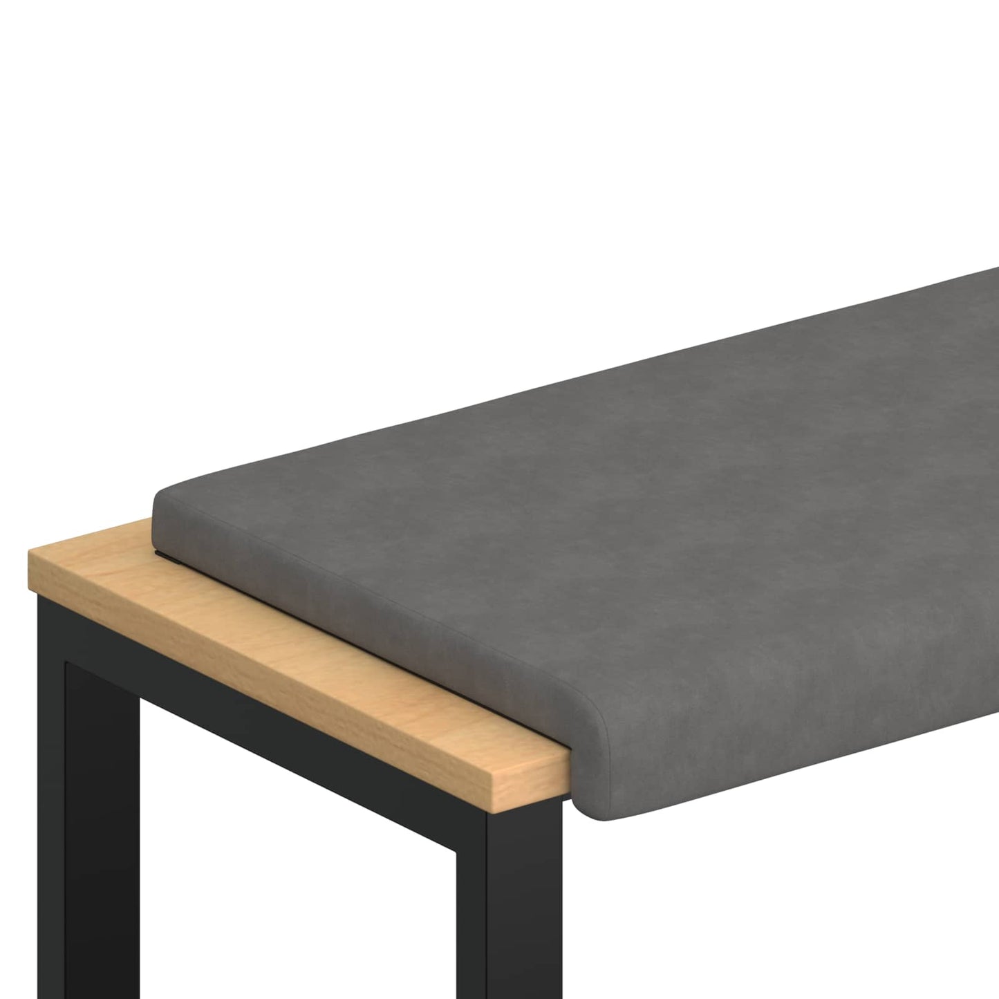 Bankkussen Microvezel Donkergrijs Diepte 35 cm