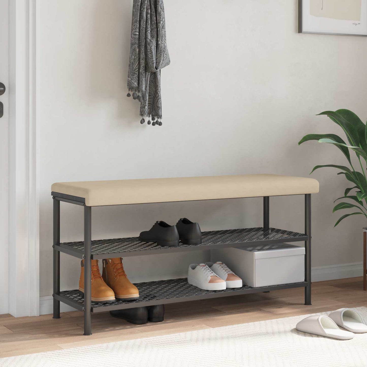 Bankkussen Microvezel Crèmekleurig Diepte 35 cm
