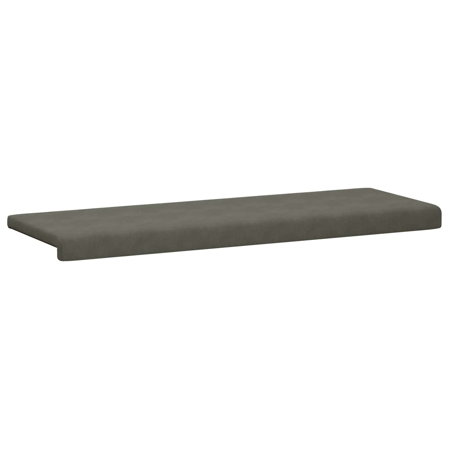 Bankkussen corduroy Lichtgrijs Diepte 35 cm