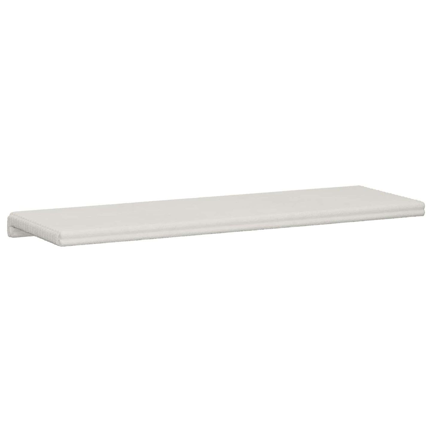 Bankkussen Pluche Corduroy Crèmekleurig Diepte 35 cm