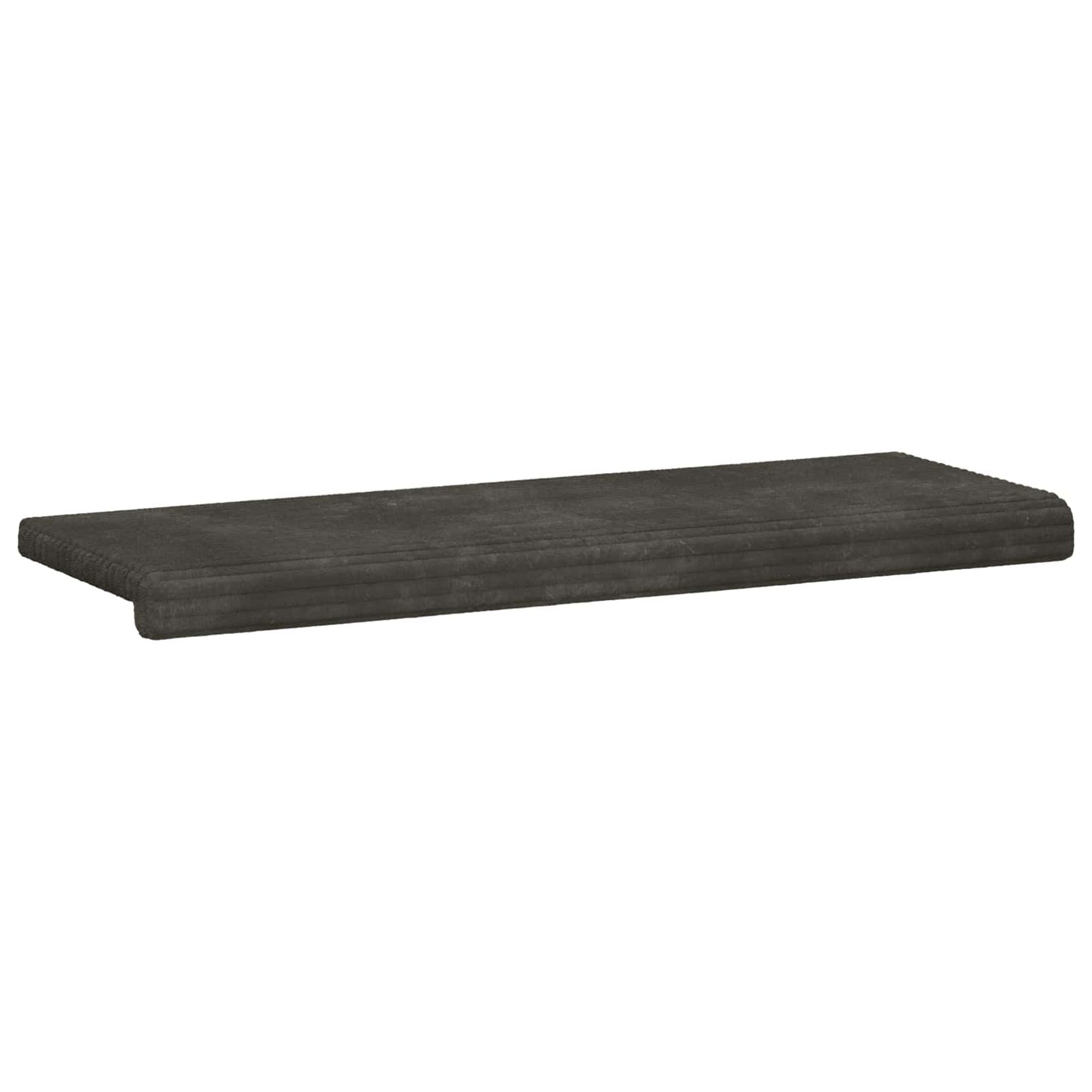 Bankkussen Pluche Corduroy Antraciet Diepte 35 cm