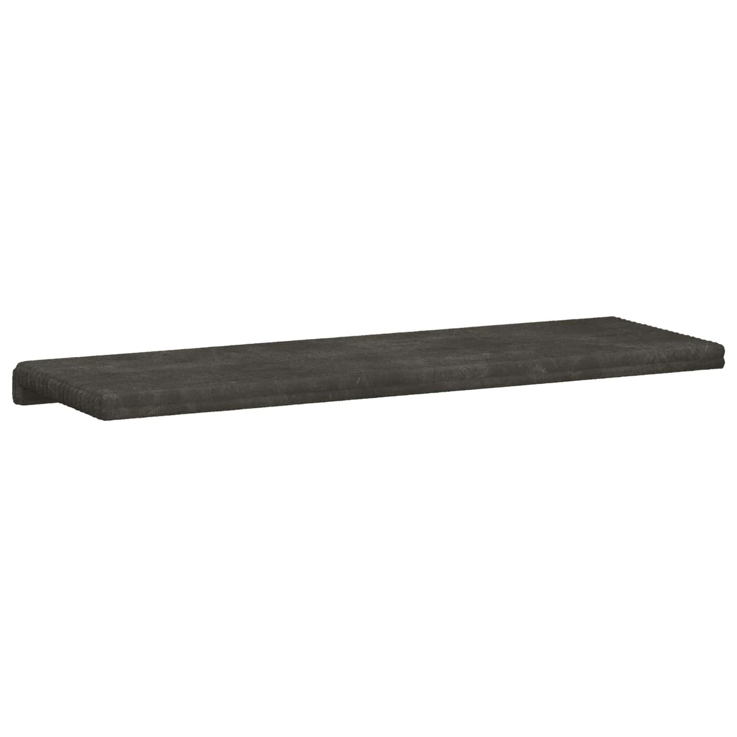 Bankkussen Pluche Corduroy Antraciet Diepte 35 cm