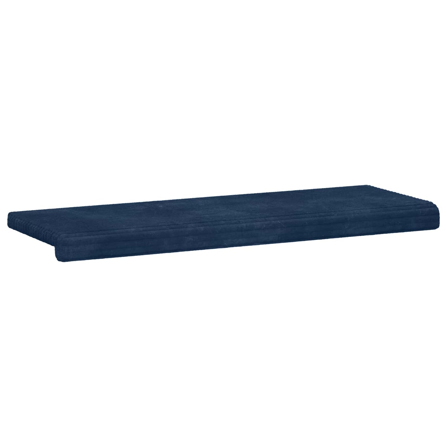 Bankkussen Pluche Corduroy Marineblauw Diepte 35 cm