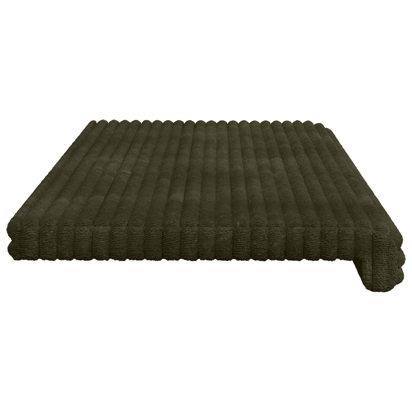 Bankkussen Pluche Corduroy Groen Diepte 35 cm