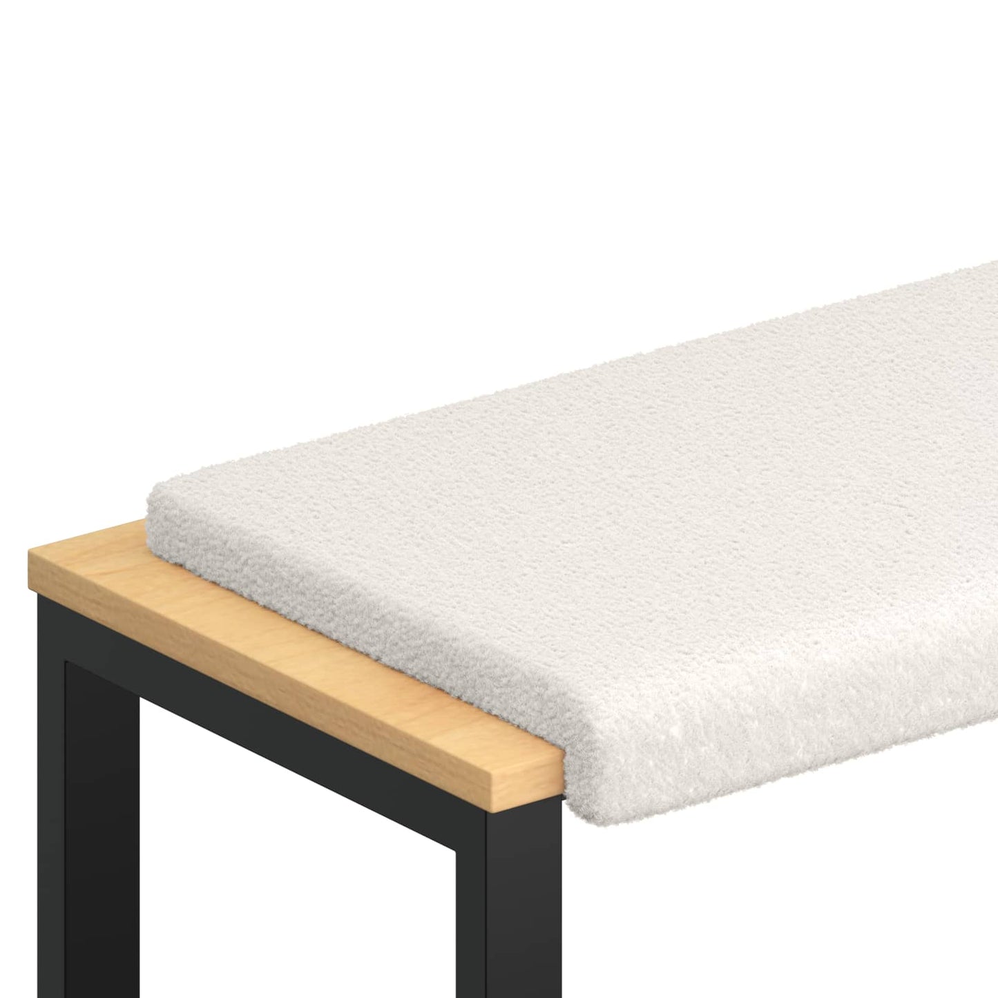 Bankkussen Sherpa Stof Crèmekleurig Diepte 35 cm
