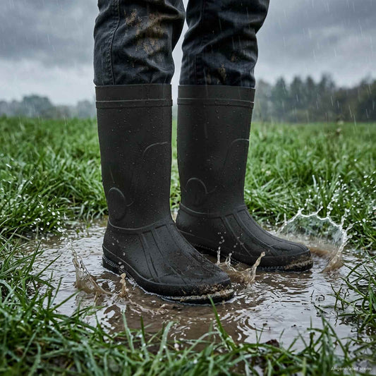 Regenlaarzen PVC Maat 38 Zwart is nu te koop bij PeponiXL, paradijselijk wonen!