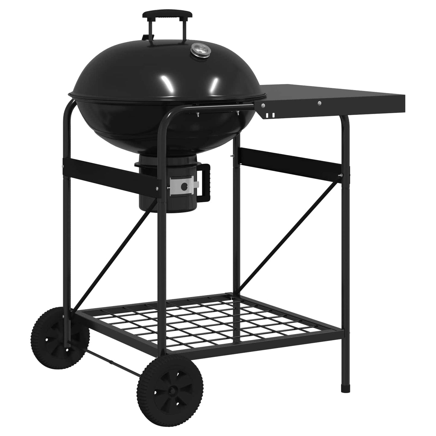 Houtskoolgrill met Rookbuizen 91 x 71 x 107 cm Staal Zwart is nu te koop bij PeponiXL, paradijselijk wonen!