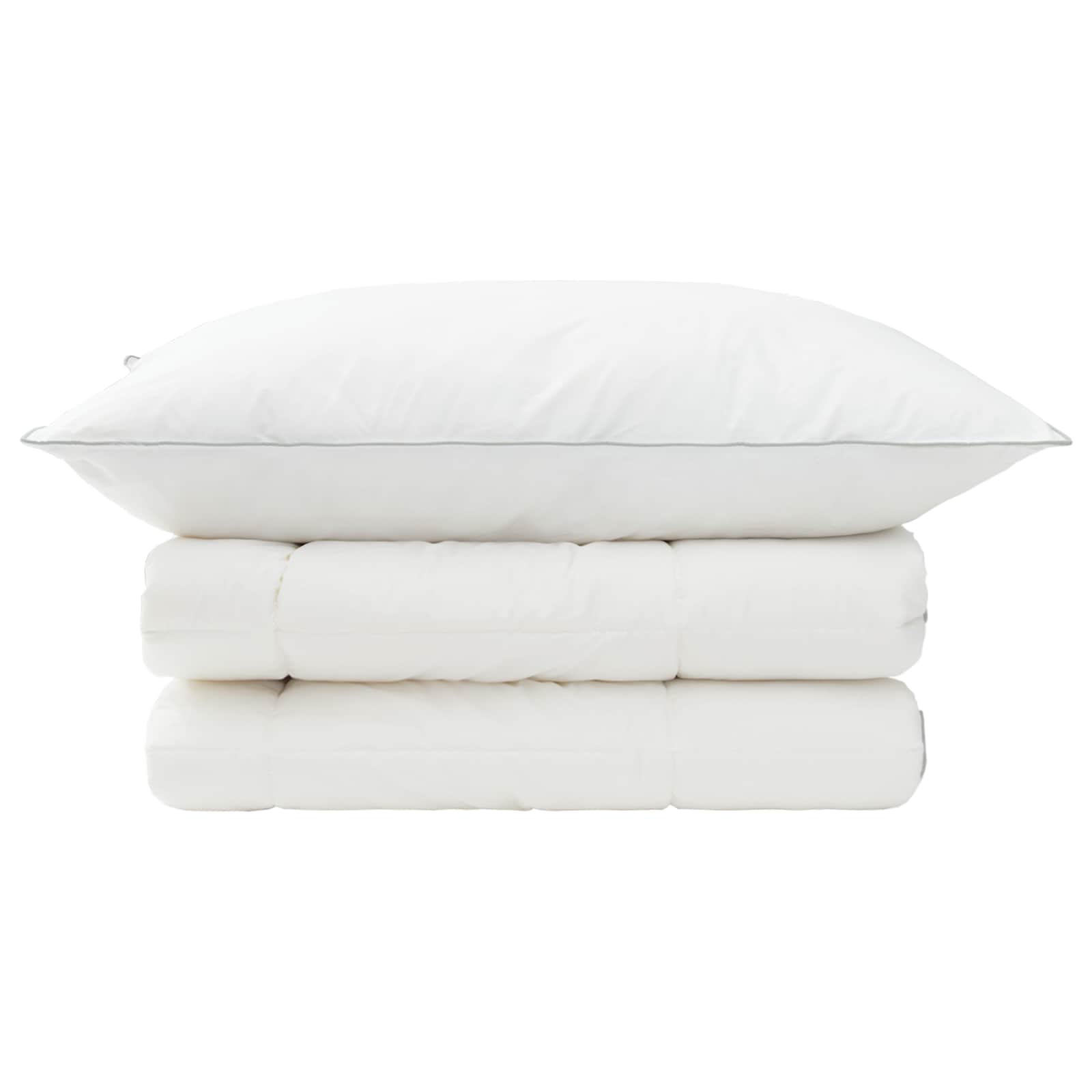 Dekbed en Kussen Set 2 pcs 152x203 cm 4 seizoenen 220 GSM Wol is nu te koop bij PeponiXL, paradijselijk wonen!