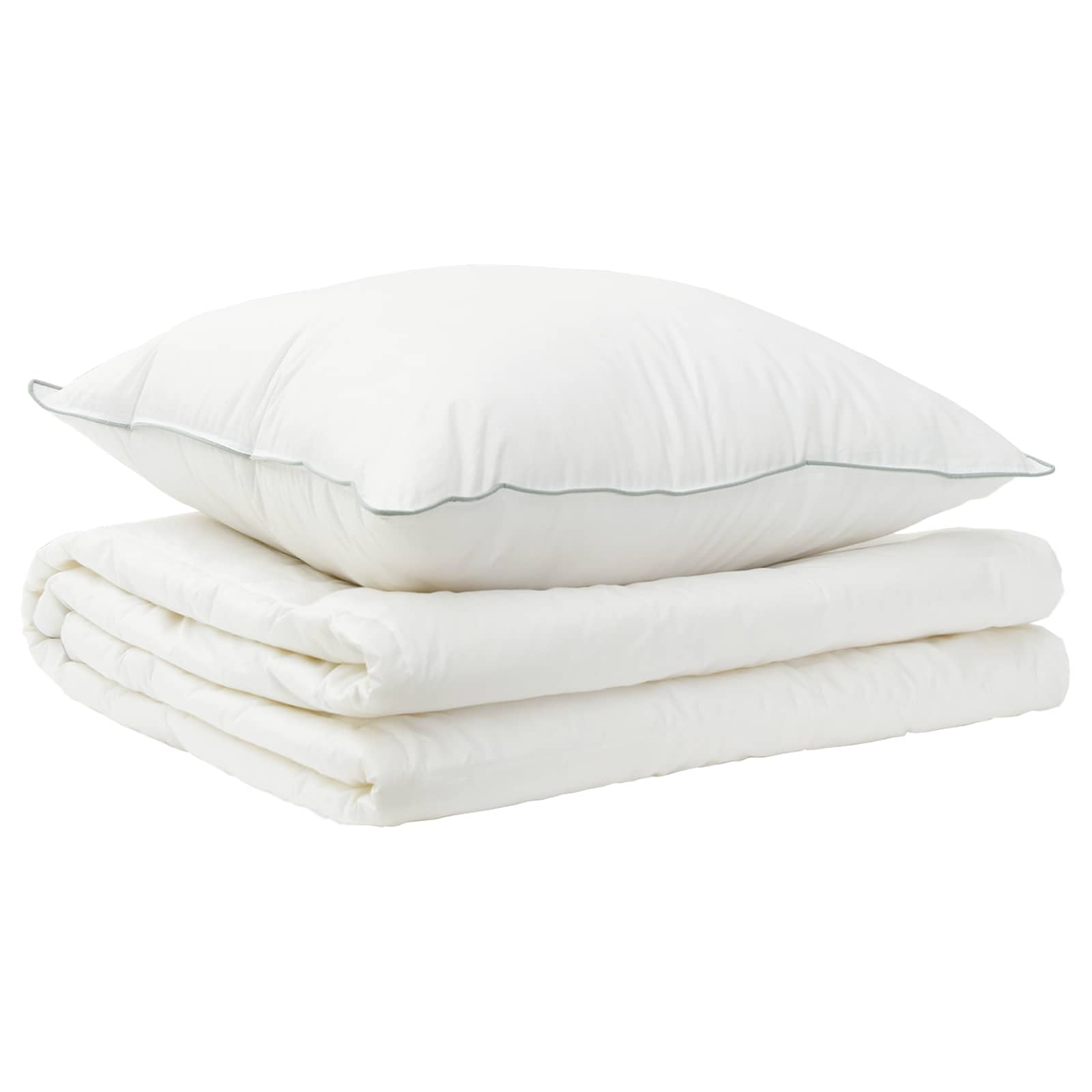Dekbed en Kussen Set 2 pcs 152x203 cm Zomer 200 GSM Wol Wit is nu te koop bij PeponiXL, paradijselijk wonen!