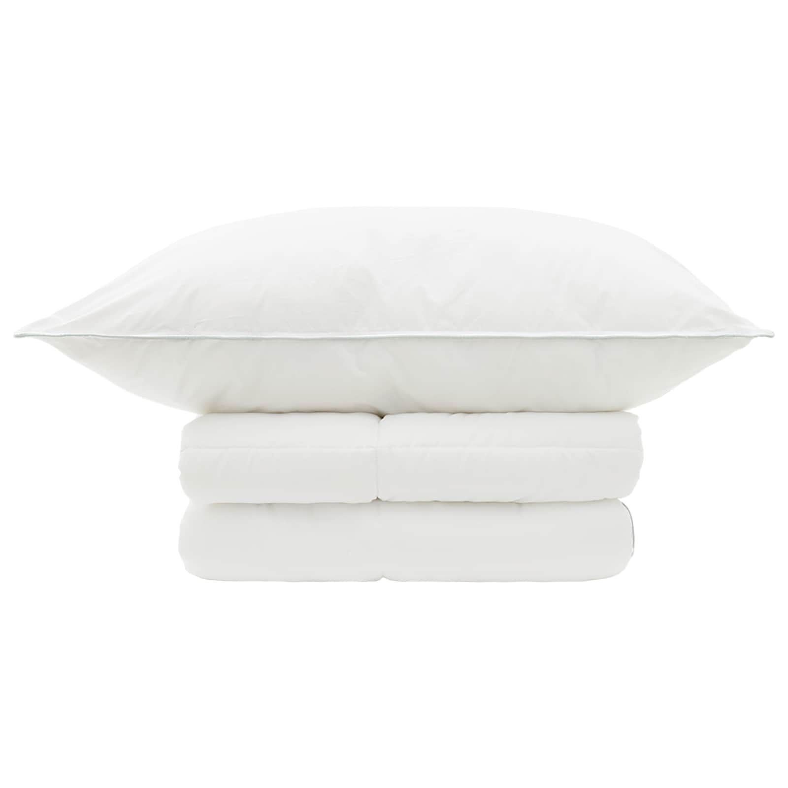 Dekbed en Kussen Set 2 pcs 155x200 cm Zomer 200 GSM Wol Wit is nu te koop bij PeponiXL, paradijselijk wonen!