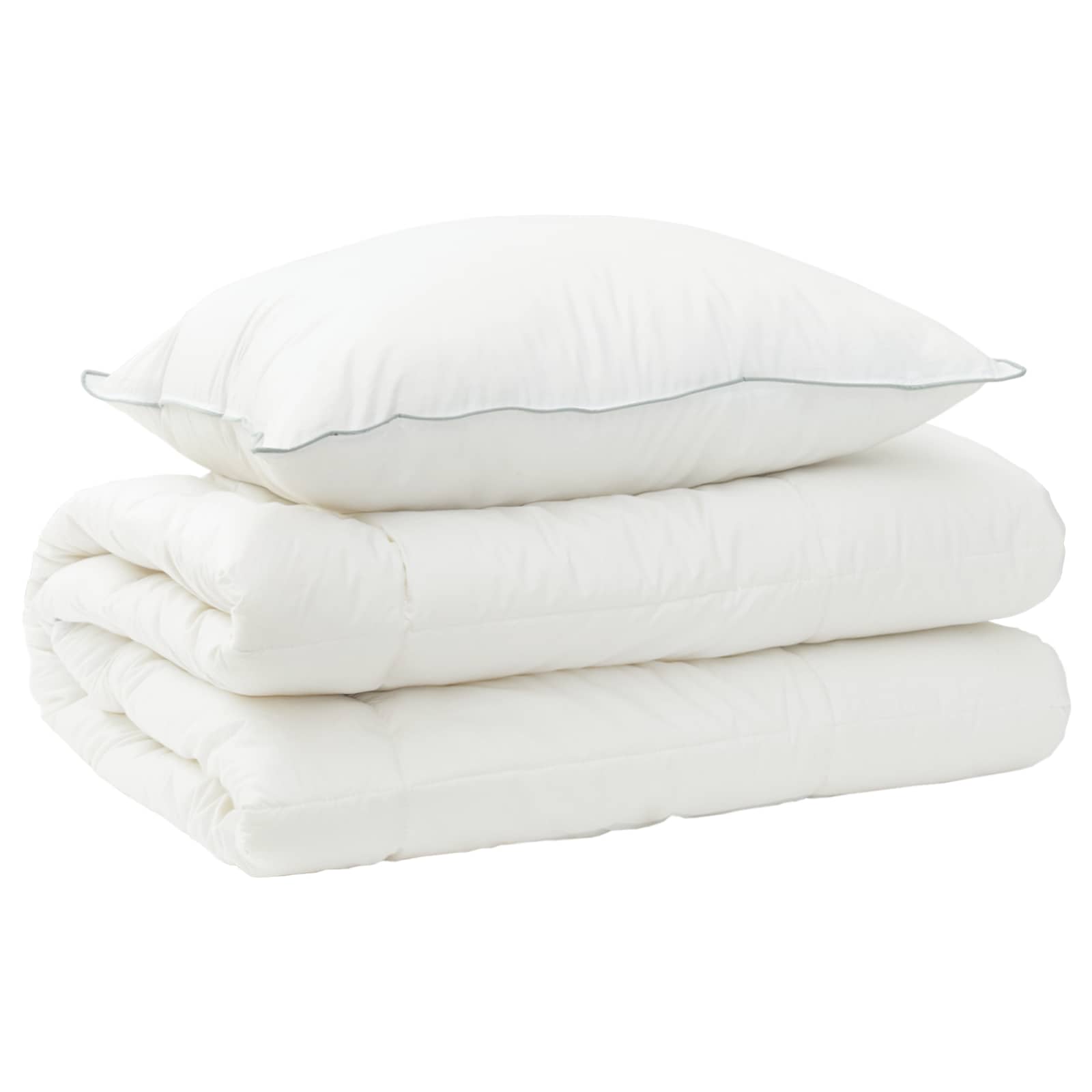 Dekbed en Kussen Set 2 pcs 135x200 cm 4 seizoenen 300 GSM Wol is nu te koop bij PeponiXL, paradijselijk wonen!