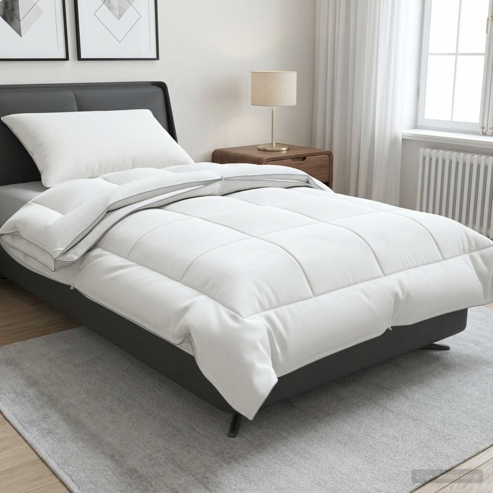 Dekbed en Kussen Set 2 pcs 150x200 cm 4 seizoenen 200+300 GSM is nu te koop bij PeponiXL, paradijselijk wonen!