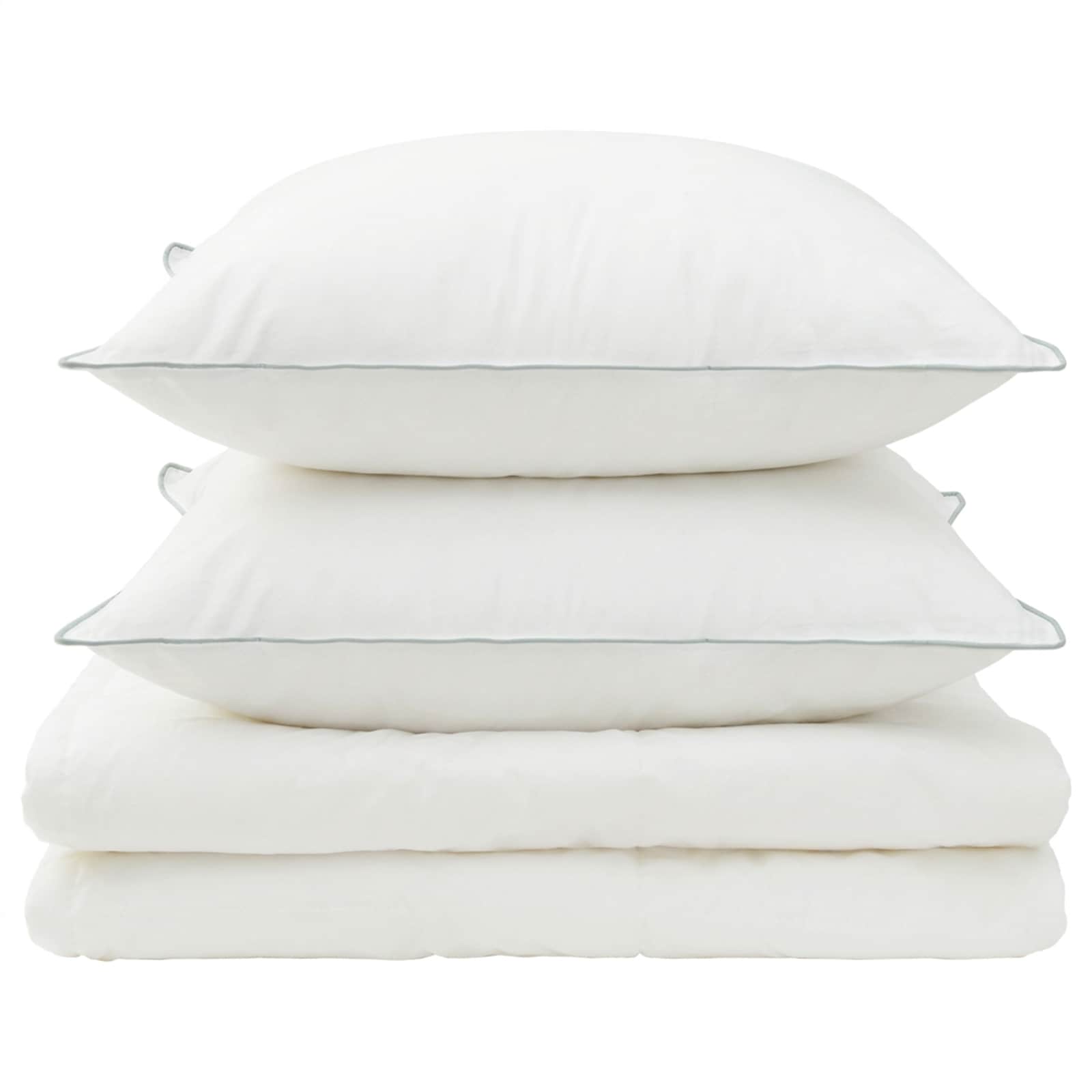 Dekbed en Kussen Set 3 pcs 140x220 cm Zomer 140 GSM Wol Wit is nu te koop bij PeponiXL, paradijselijk wonen!