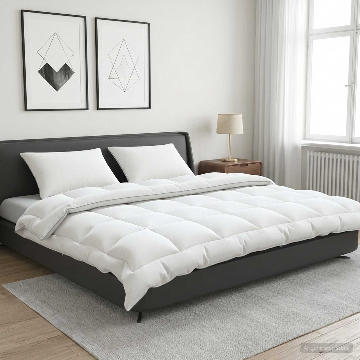 Dekbed en Kussen Set 3 pcs 200x200 cm 4 seizoenen 220 GSM Wol is nu te koop bij PeponiXL, paradijselijk wonen!