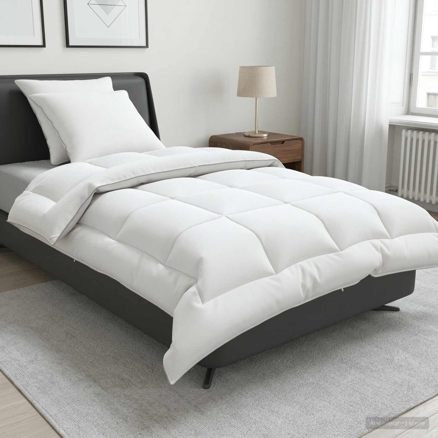 Dekbed en Kussen Set 3 pcs 135x220 cm 4 seizoenen 350 GSM Wol is nu te koop bij PeponiXL, paradijselijk wonen!