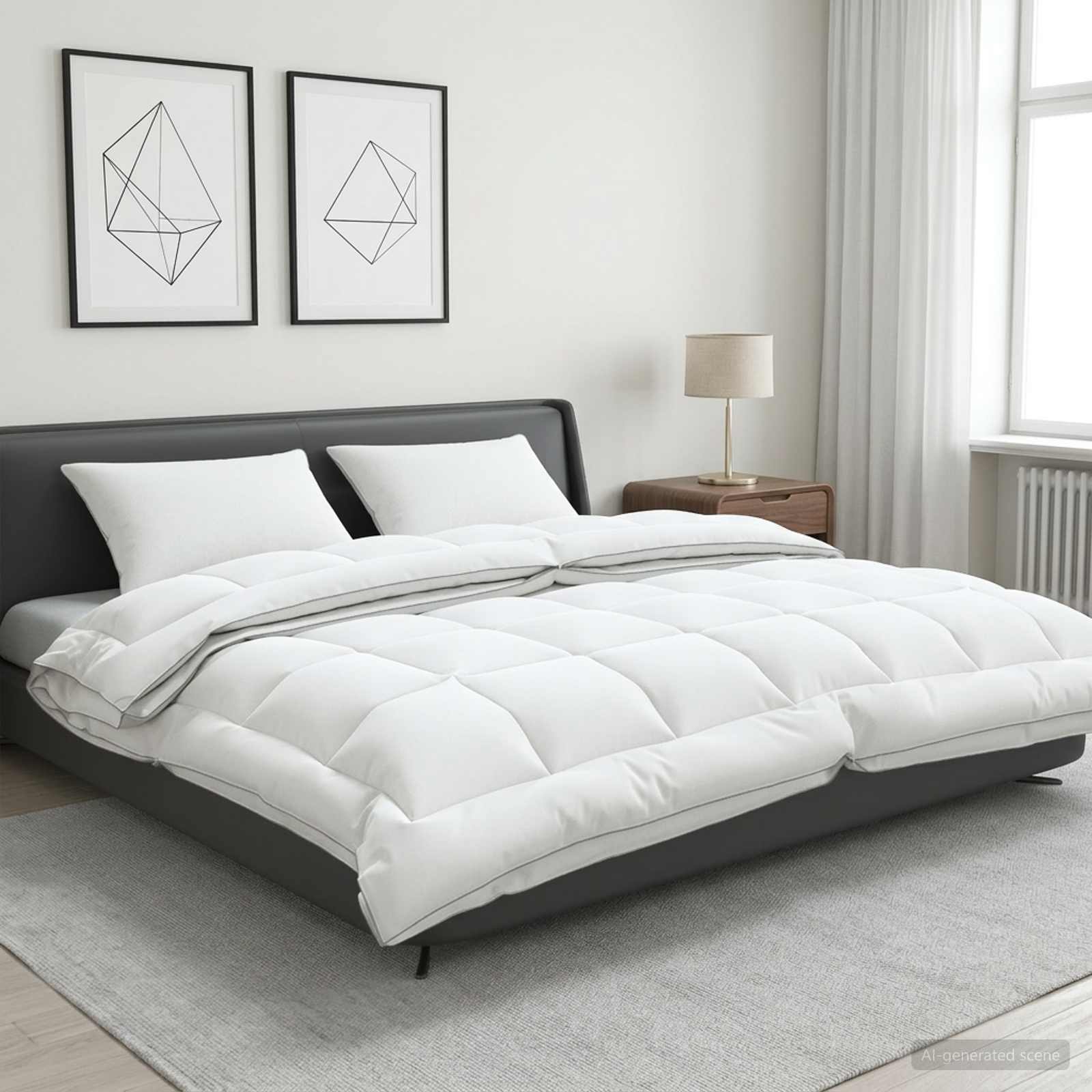 Dekbed en Kussen Set 3 pcs 200x240 cm 4 seizoenen 140+220 GSM is nu te koop bij PeponiXL, paradijselijk wonen!