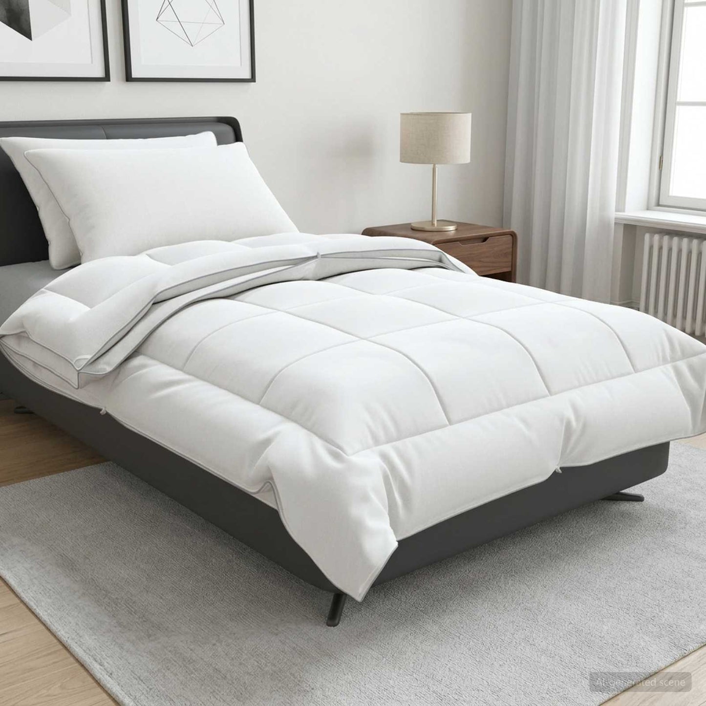 Dekbed en Kussen Set 3 pcs 140x220 cm 4 seizoenen 140+220 GSM is nu te koop bij PeponiXL, paradijselijk wonen!