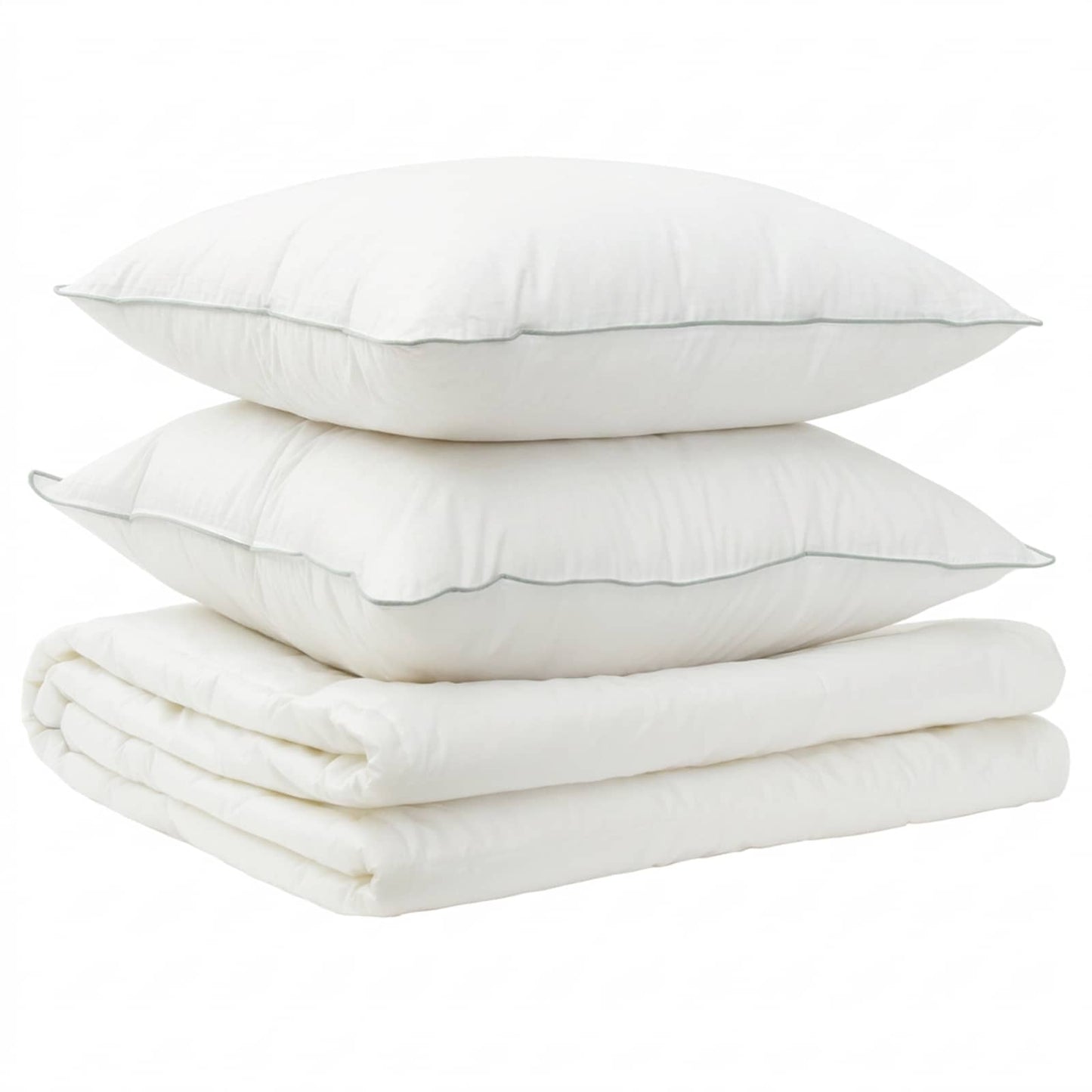 Dekbed en Kussen Set 3 pcs 240x260 cm Zomer 200 GSM Wol Wit is nu te koop bij PeponiXL, paradijselijk wonen!
