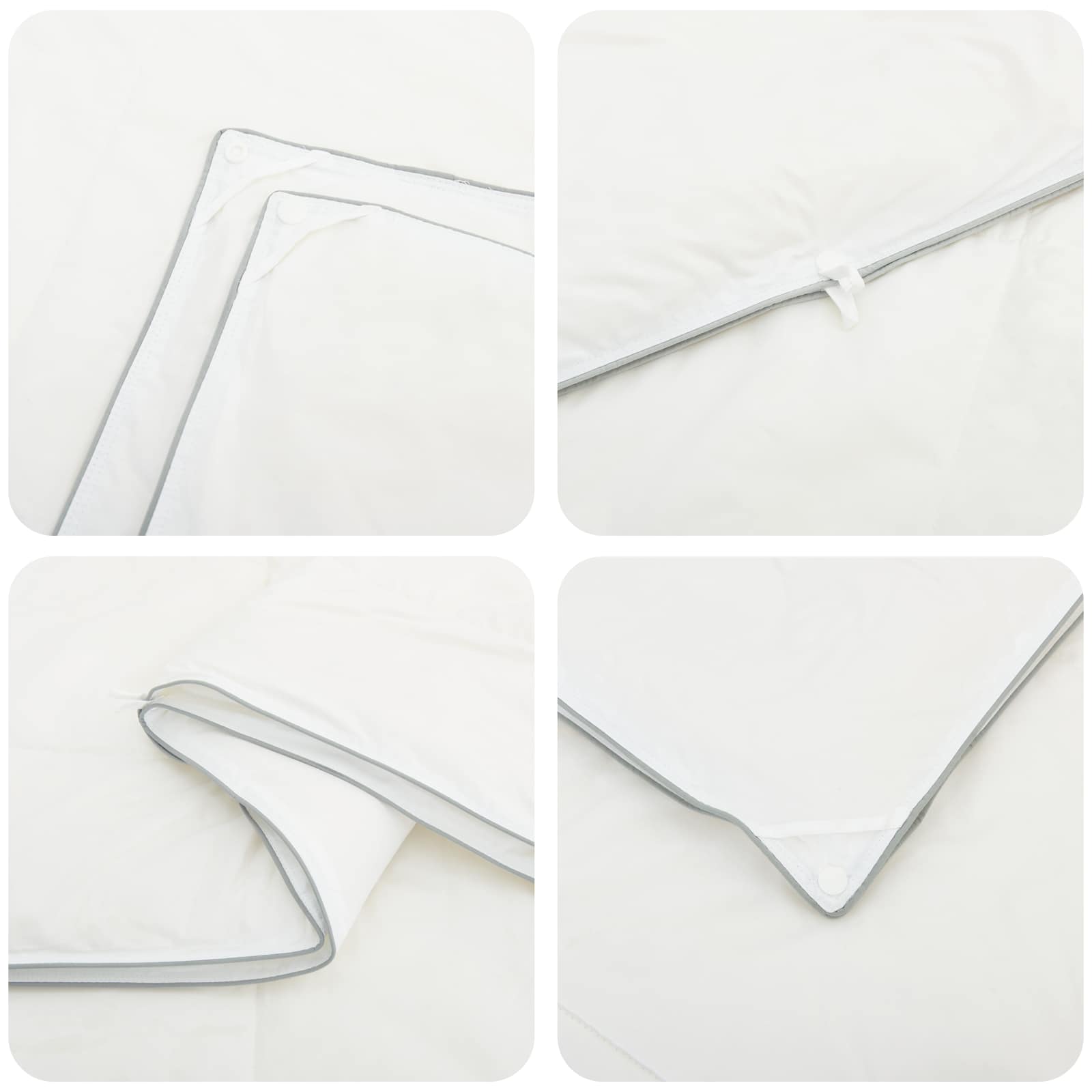 Dekbed en Kussen Set 3 pcs 140x220 cm 4 seizoenen 200+300 GSM is nu te koop bij PeponiXL, paradijselijk wonen!
