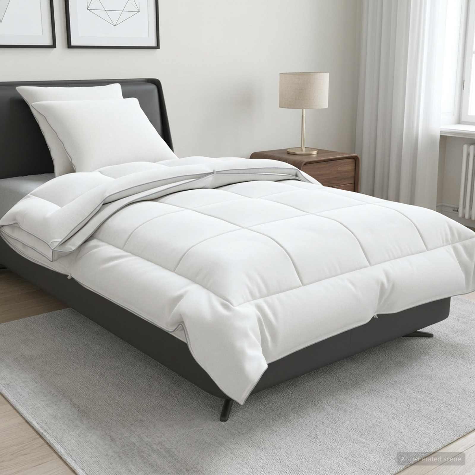 Dekbed en Kussen Set 3 pcs 140x220 cm 4 seizoenen 200+300 GSM is nu te koop bij PeponiXL, paradijselijk wonen!