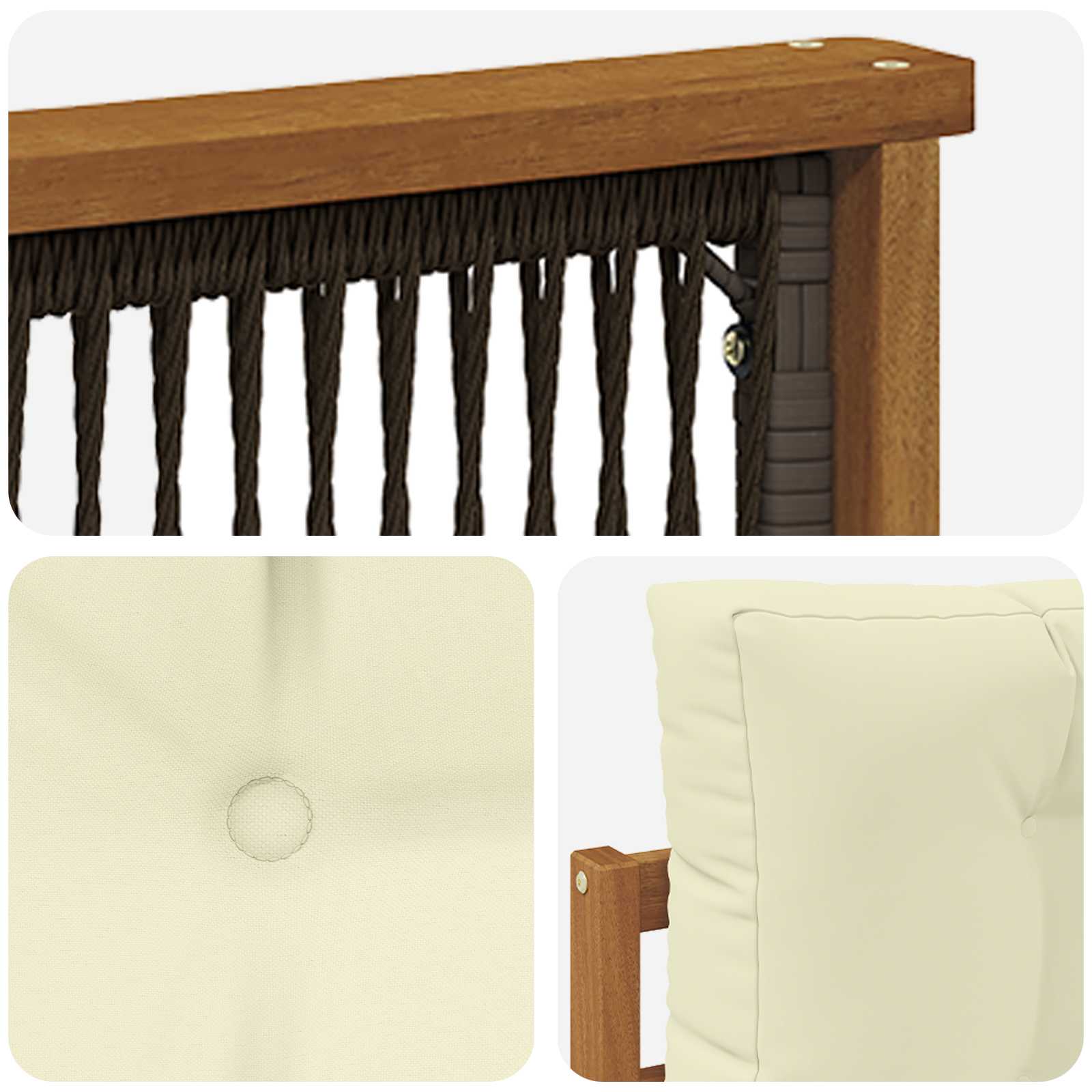 Buiten Midden Sofa Massief Acaciahout Naturel is nu te koop bij PeponiXL, paradijselijk wonen!
