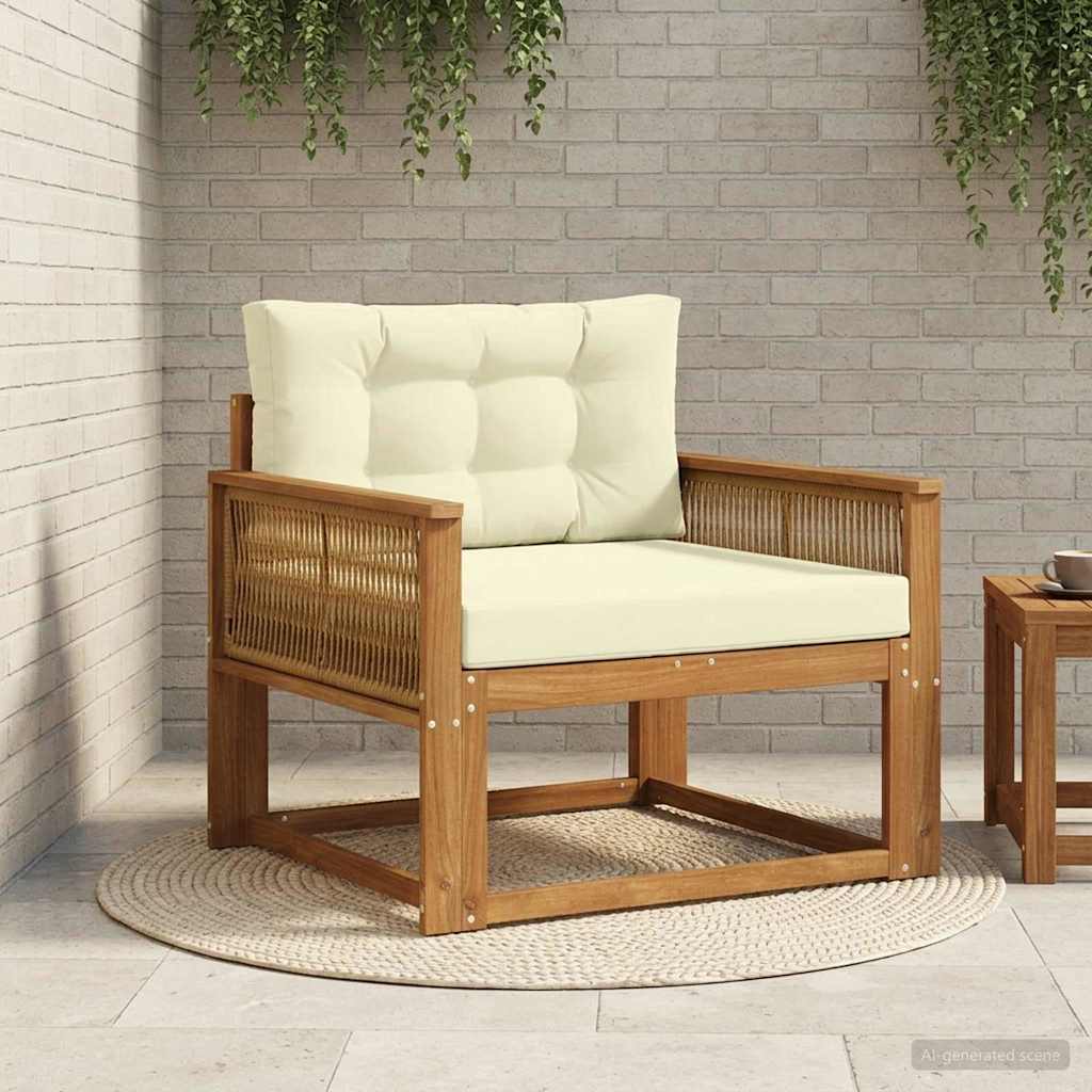 Buiten Midden Sofa Massief Acaciahout Naturel is nu te koop bij PeponiXL, paradijselijk wonen!