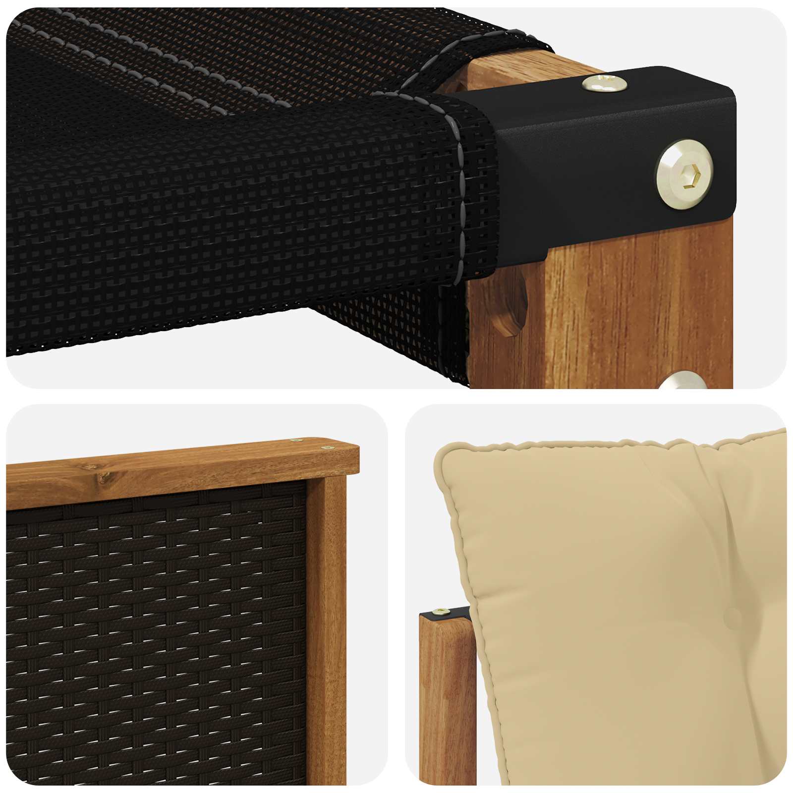 Buiten Midden Sofa Massief Acaciahout Naturel is nu te koop bij PeponiXL, paradijselijk wonen!