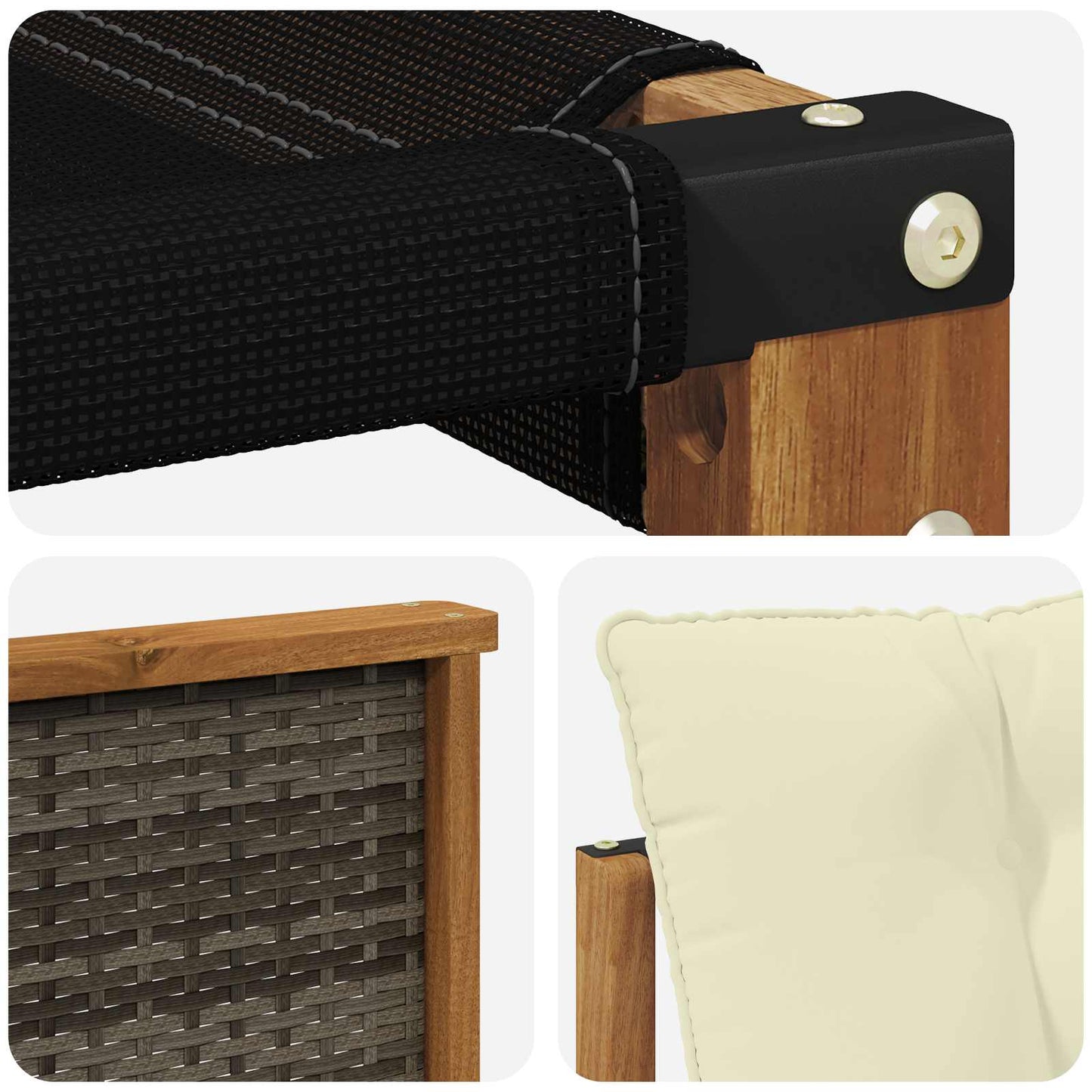 Buiten Midden Sofa Massief Acaciahout Naturel is nu te koop bij PeponiXL, paradijselijk wonen!