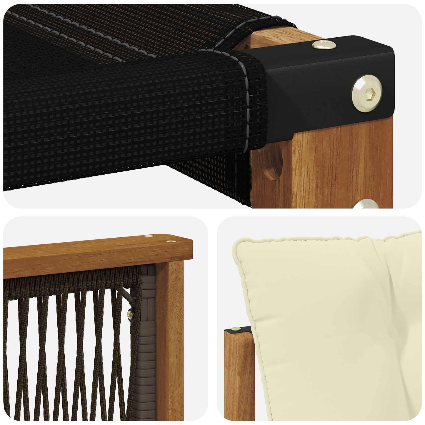 Buiten Midden Sofa Massief Acaciahout Naturel is nu te koop bij PeponiXL, paradijselijk wonen!