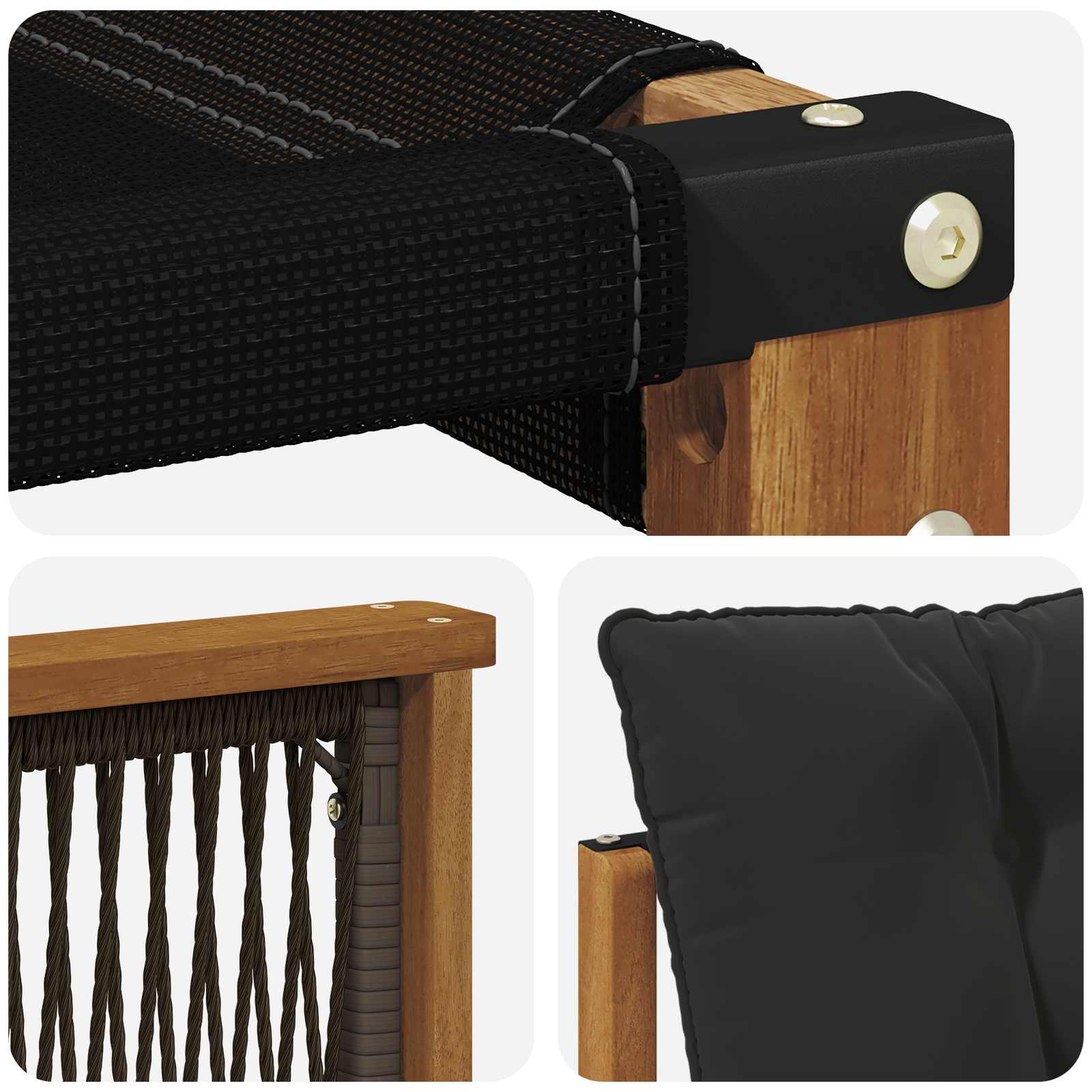 Buiten Midden Sofa Massief Acaciahout Naturel is nu te koop bij PeponiXL, paradijselijk wonen!