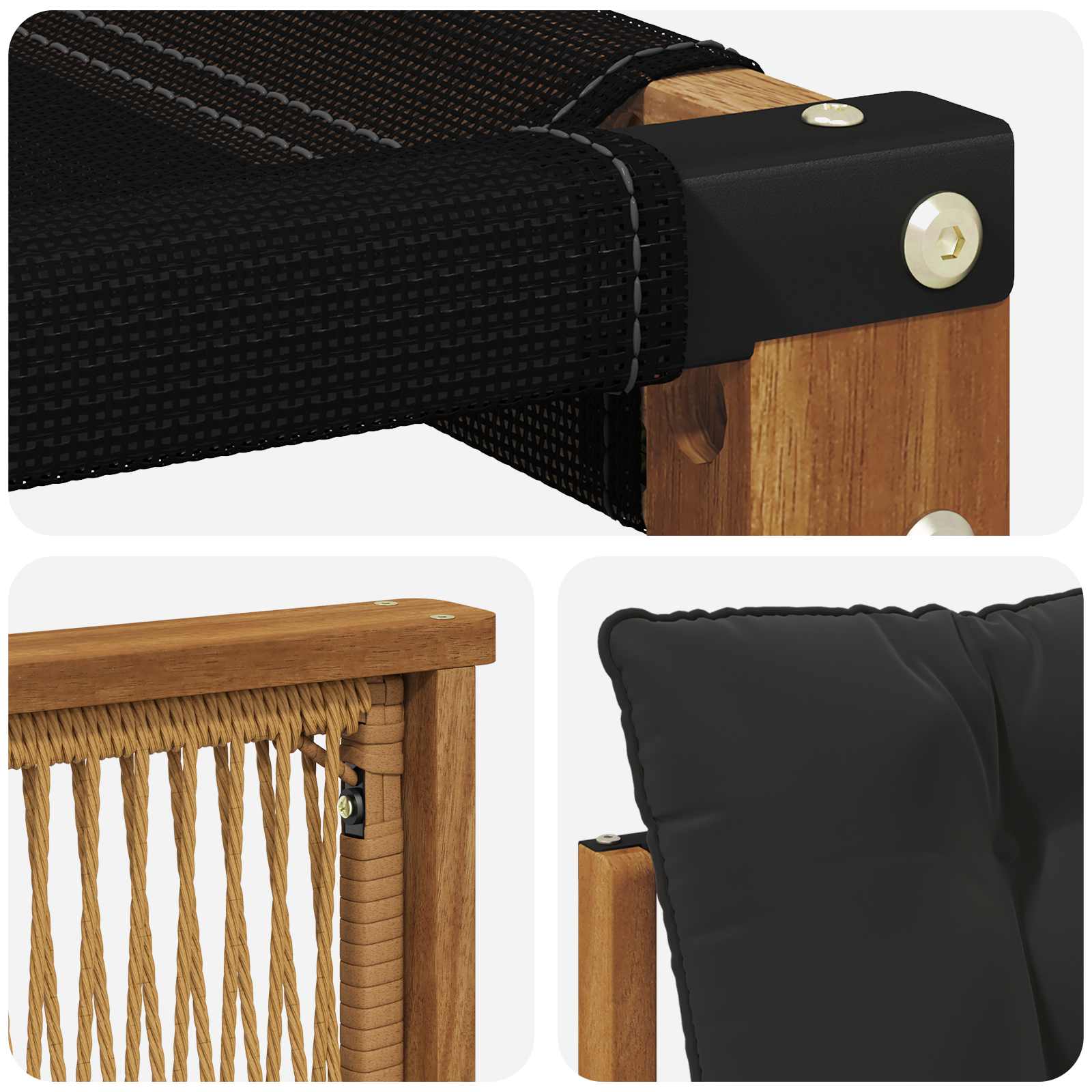 Buiten Midden Sofa Massief Acaciahout Naturel is nu te koop bij PeponiXL, paradijselijk wonen!