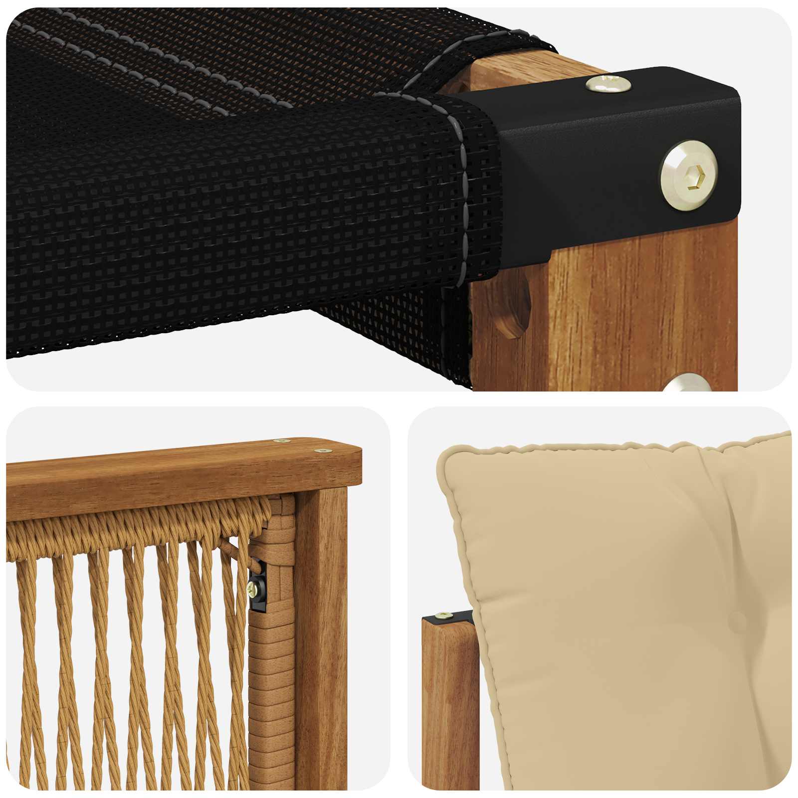 Buiten Midden Sofa Massief Acaciahout Naturel is nu te koop bij PeponiXL, paradijselijk wonen!