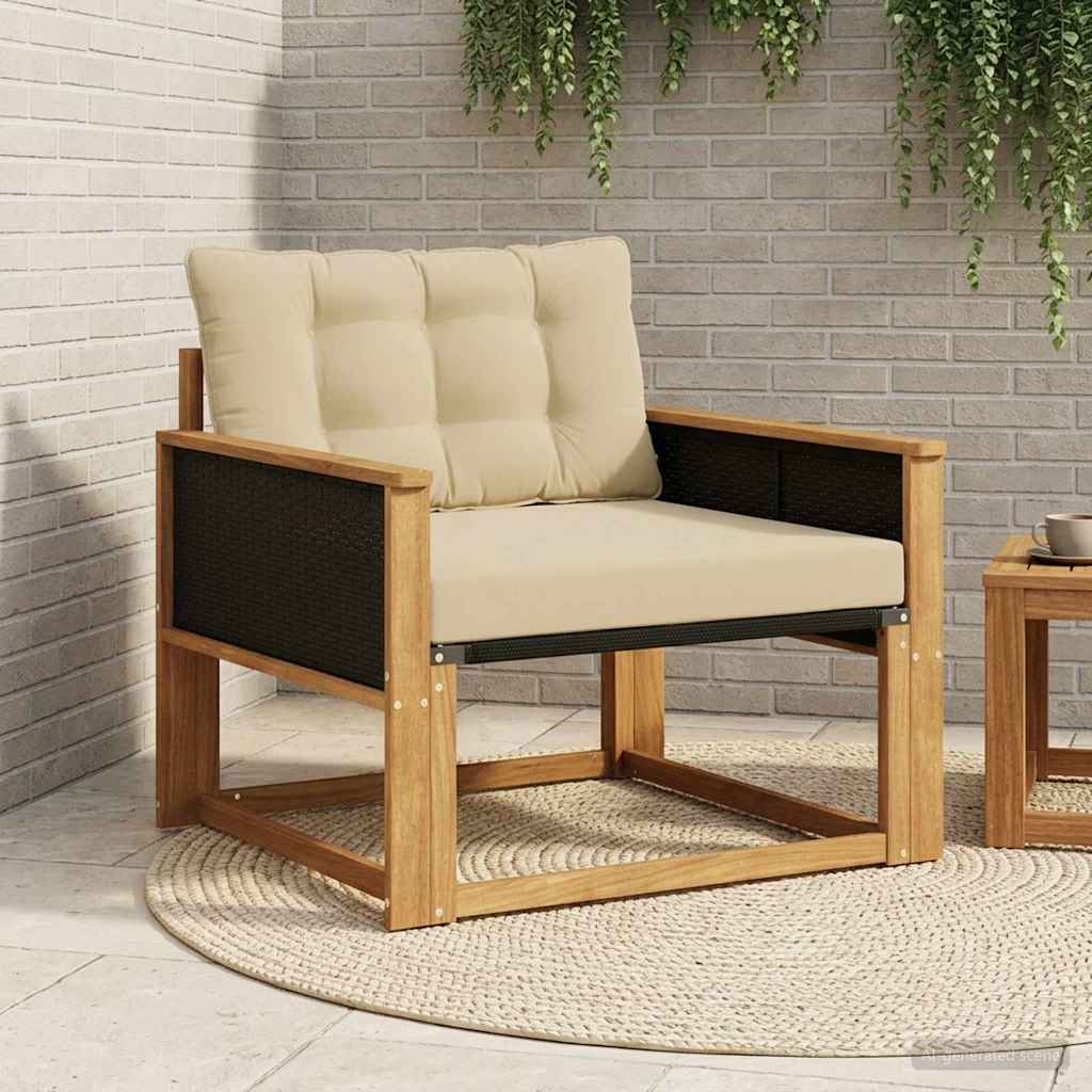 Buiten bankenset Massief Acaciahout en Textilene Naturel is nu te koop bij PeponiXL, paradijselijk wonen!