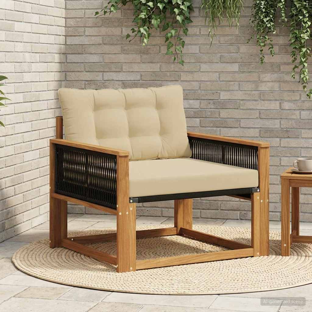 Buiten bankenset Massief Acaciahout en Textilene Naturel is nu te koop bij PeponiXL, paradijselijk wonen!