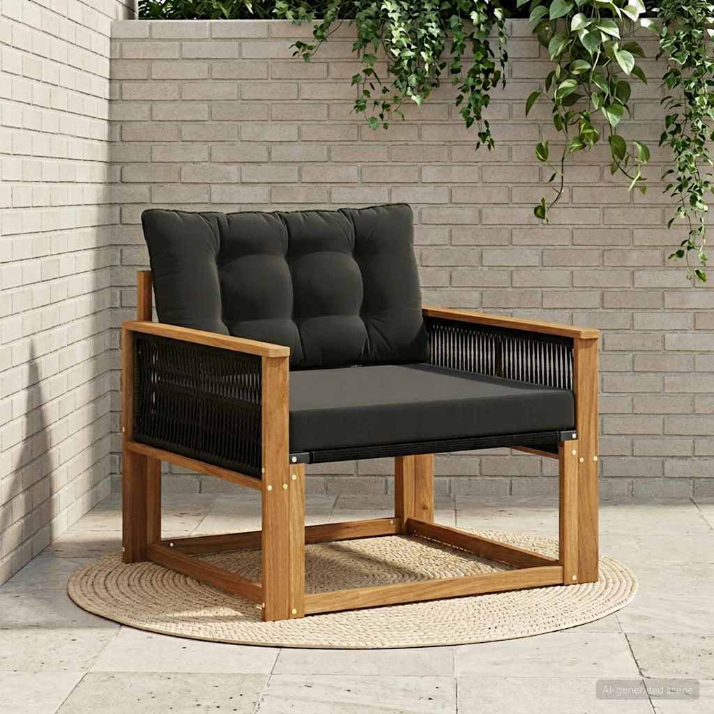 Buiten bankenset Massief Acaciahout en Textilene Naturel is nu te koop bij PeponiXL, paradijselijk wonen!