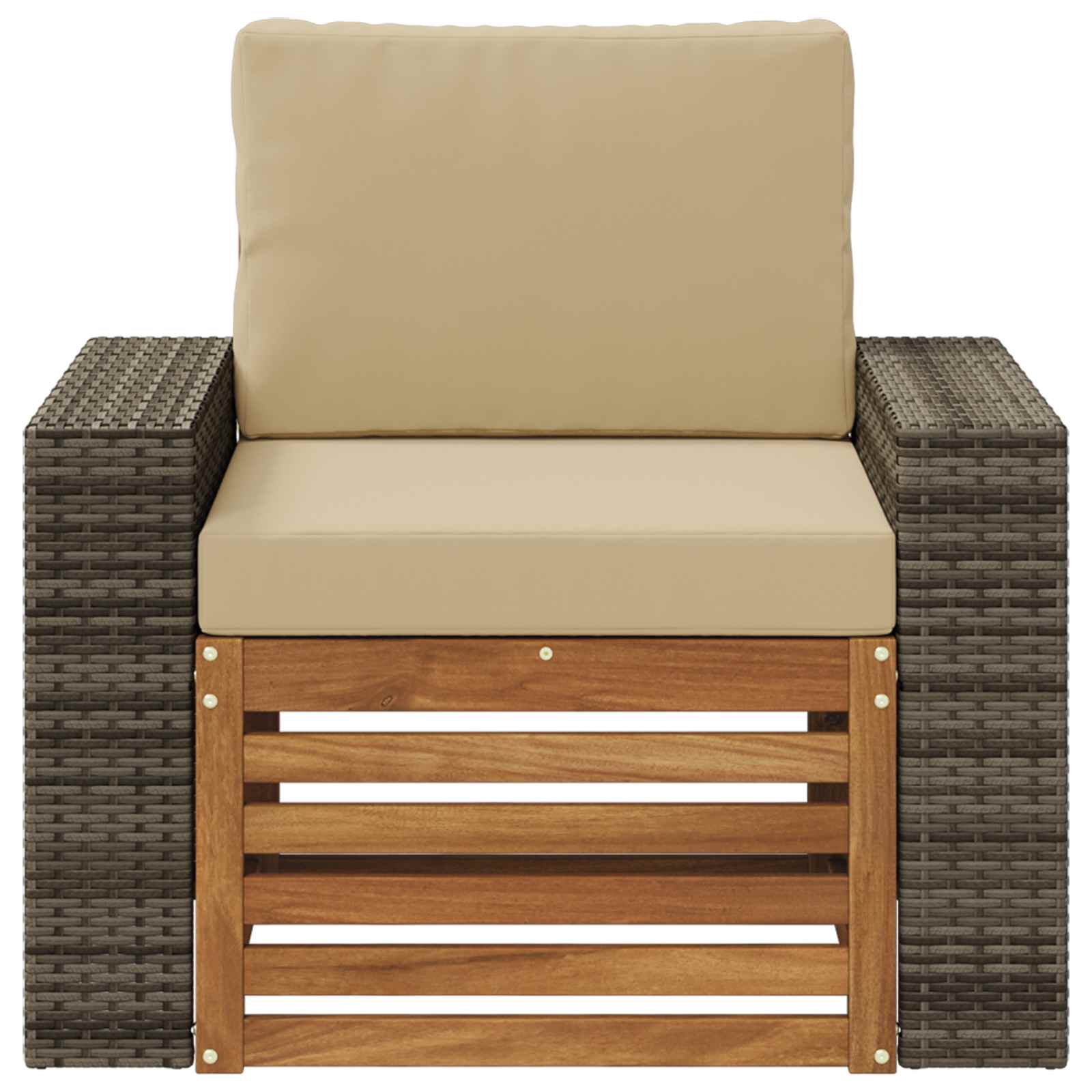 Buiten Midden Sofa Massief Acaciahout Naturel is nu te koop bij PeponiXL, paradijselijk wonen!
