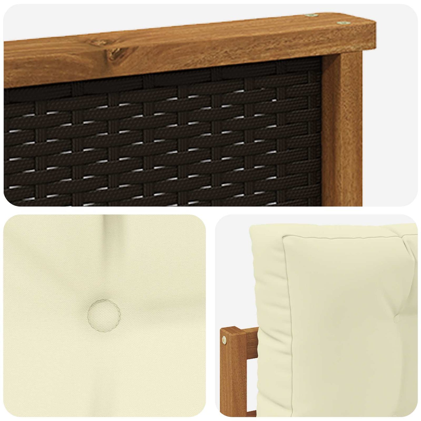 Buiten Midden Sofa Massief Acaciahout Naturel is nu te koop bij PeponiXL, paradijselijk wonen!