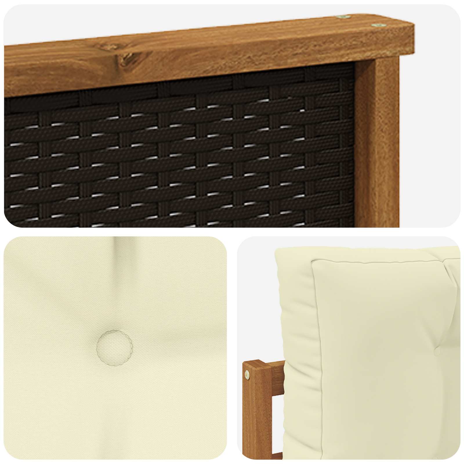 Buiten Midden Sofa Massief Acaciahout Naturel is nu te koop bij PeponiXL, paradijselijk wonen!